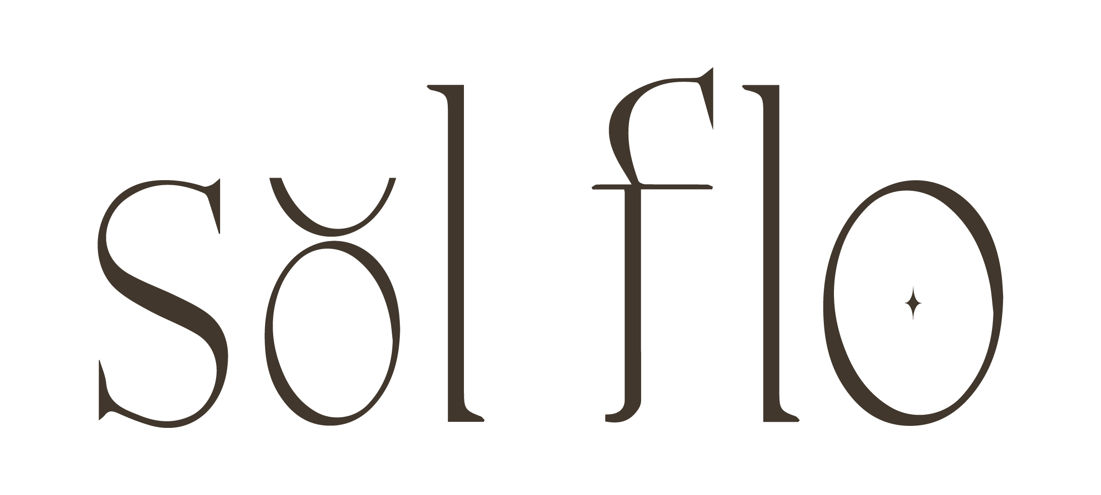 Stylized text that reads 'Sol Flo' with a star symbol on the 'O' in 'Flo.
