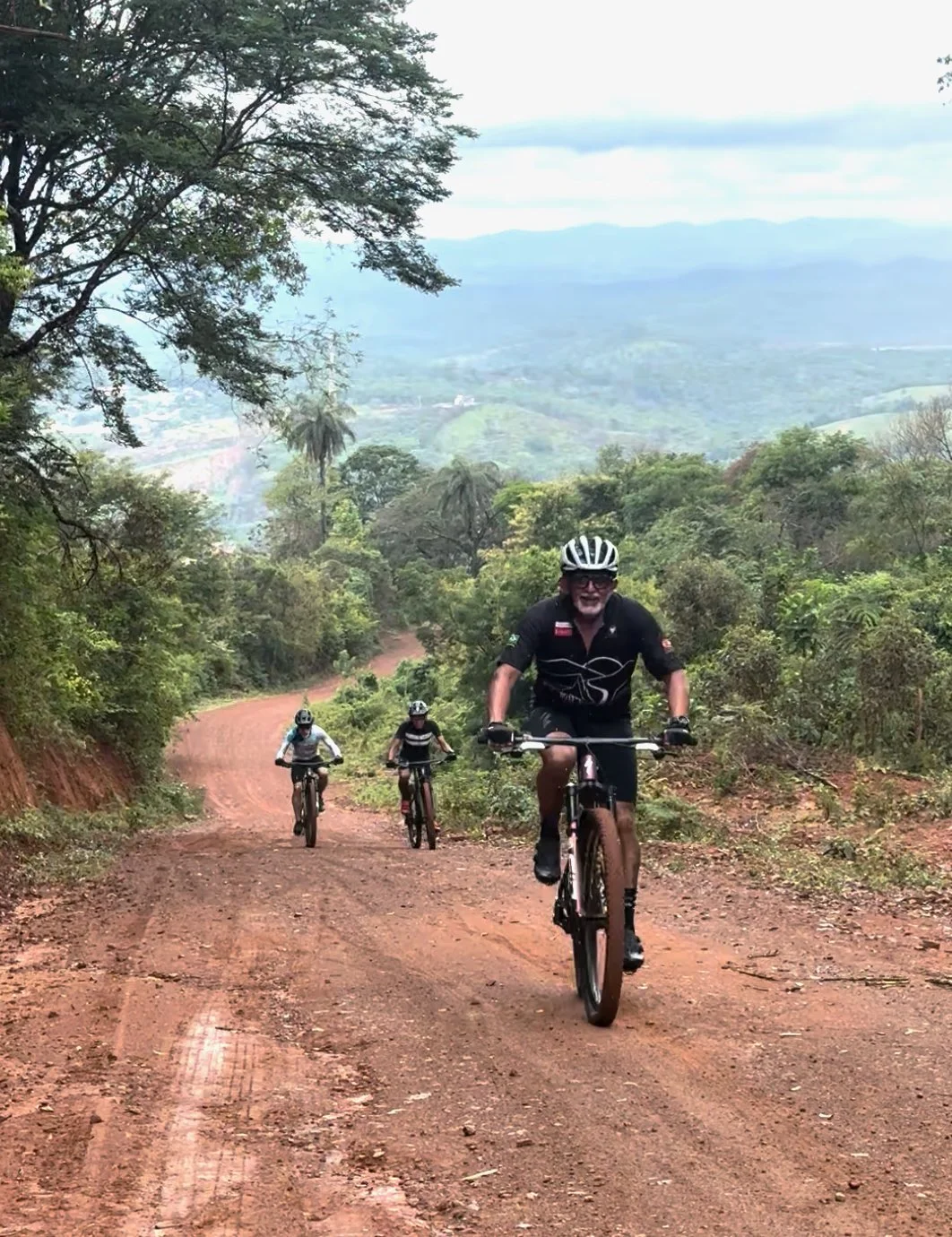 Grinding up the red dirt