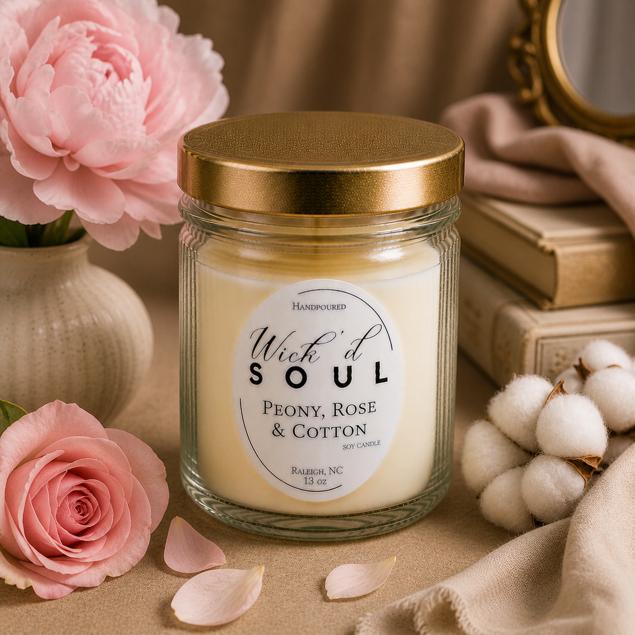 Peony, Rose & Cotton