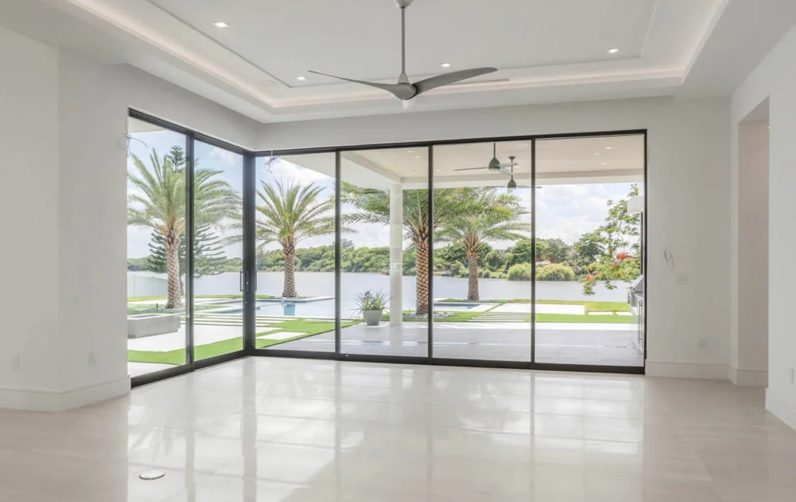 Impact windows and doors installed on a South Florida property
