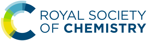 Royal Society of Chemistry logo with a colorful semicircular design and blue text.