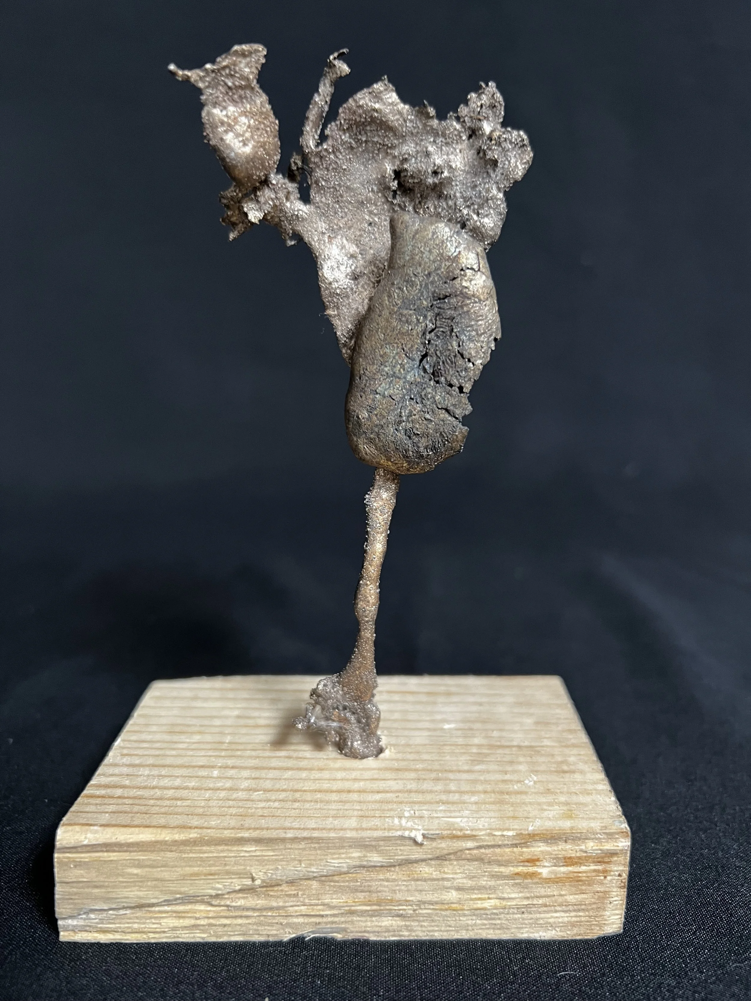 Jewel Series: Female Torso III    5"x4"x2" Bronze, Epoxy Putty, Wood    $500.00