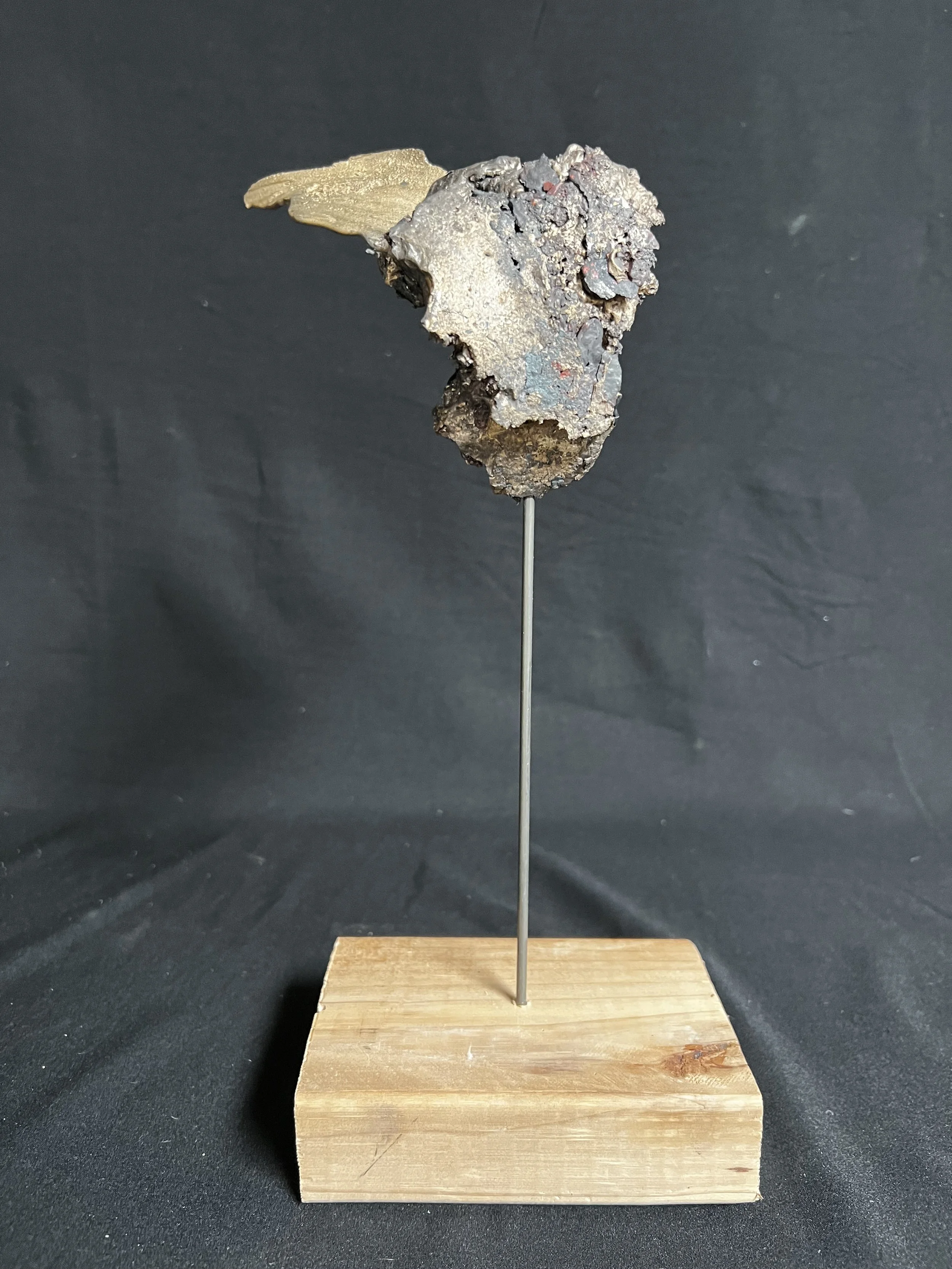 Zeus I    12"x5"x3"    Bronze, Epoxy Putty, Paint, Wood    $1600.00