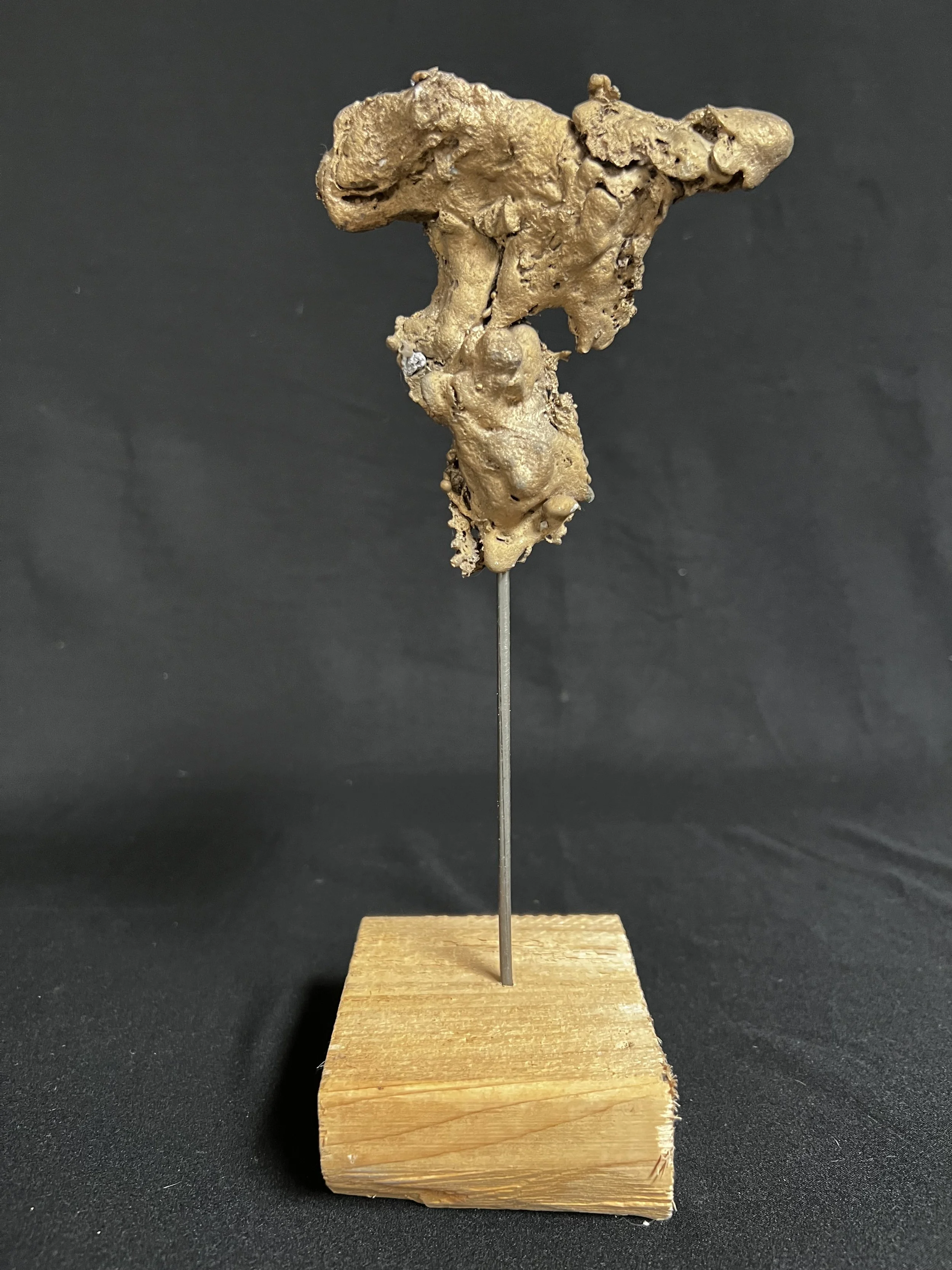 Winged Figure V    10"x3"x4"    Bronze, Epoxy Putty, Paint, Wood    $1300.00