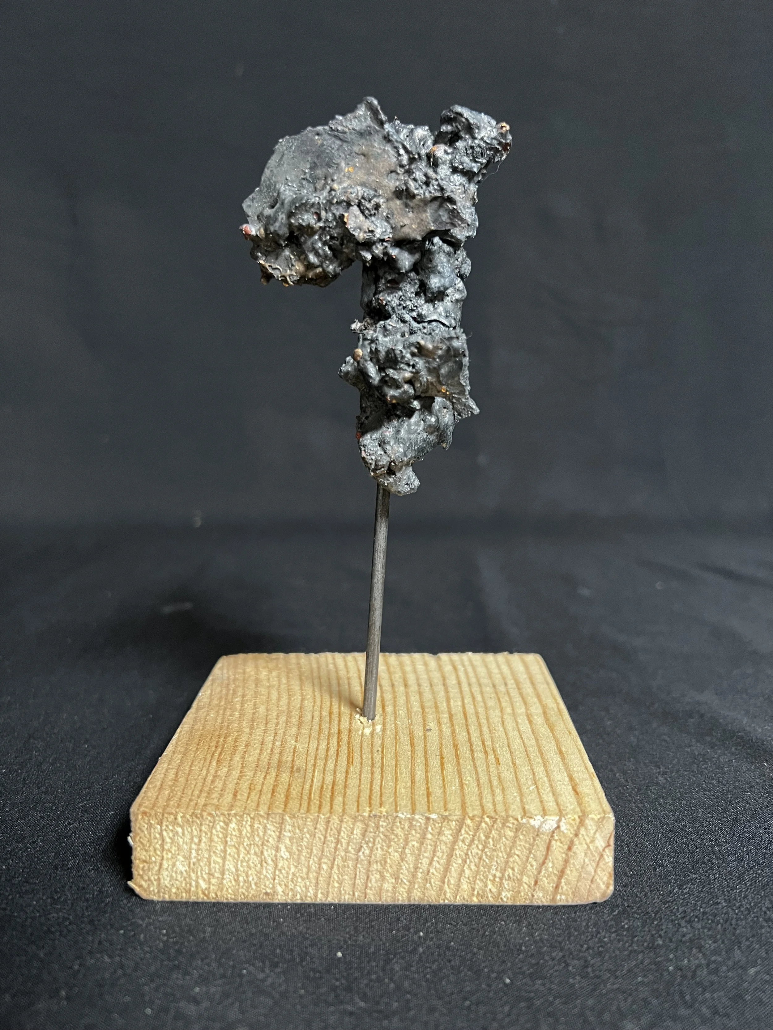 Jewel Series Nike II    6"x4"x4"    Bronze, Epoxy Putty, Wood    $500.00