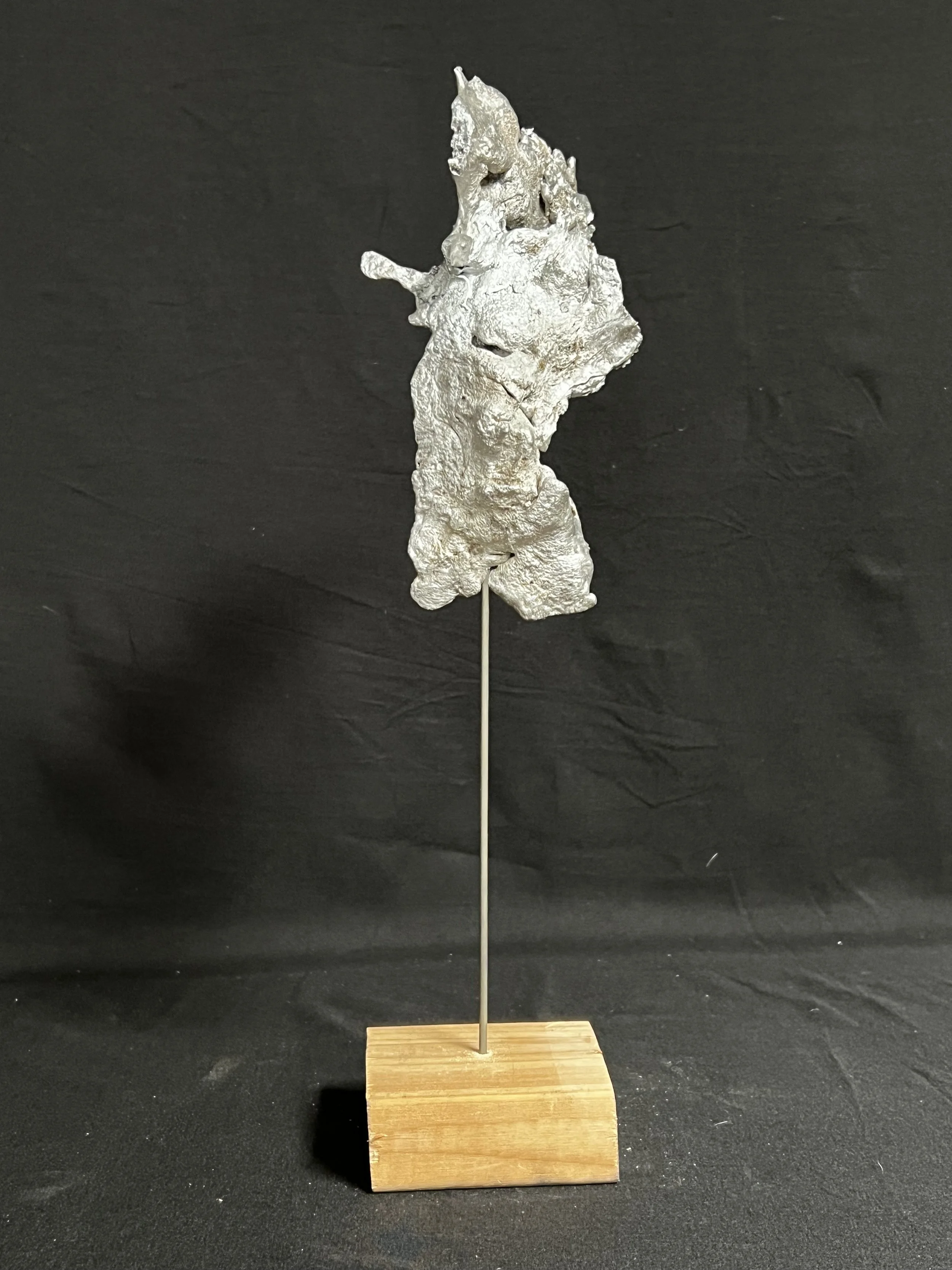 Winged Torso II    17"x4"x4"  Aluminum, Wood    $1800.00