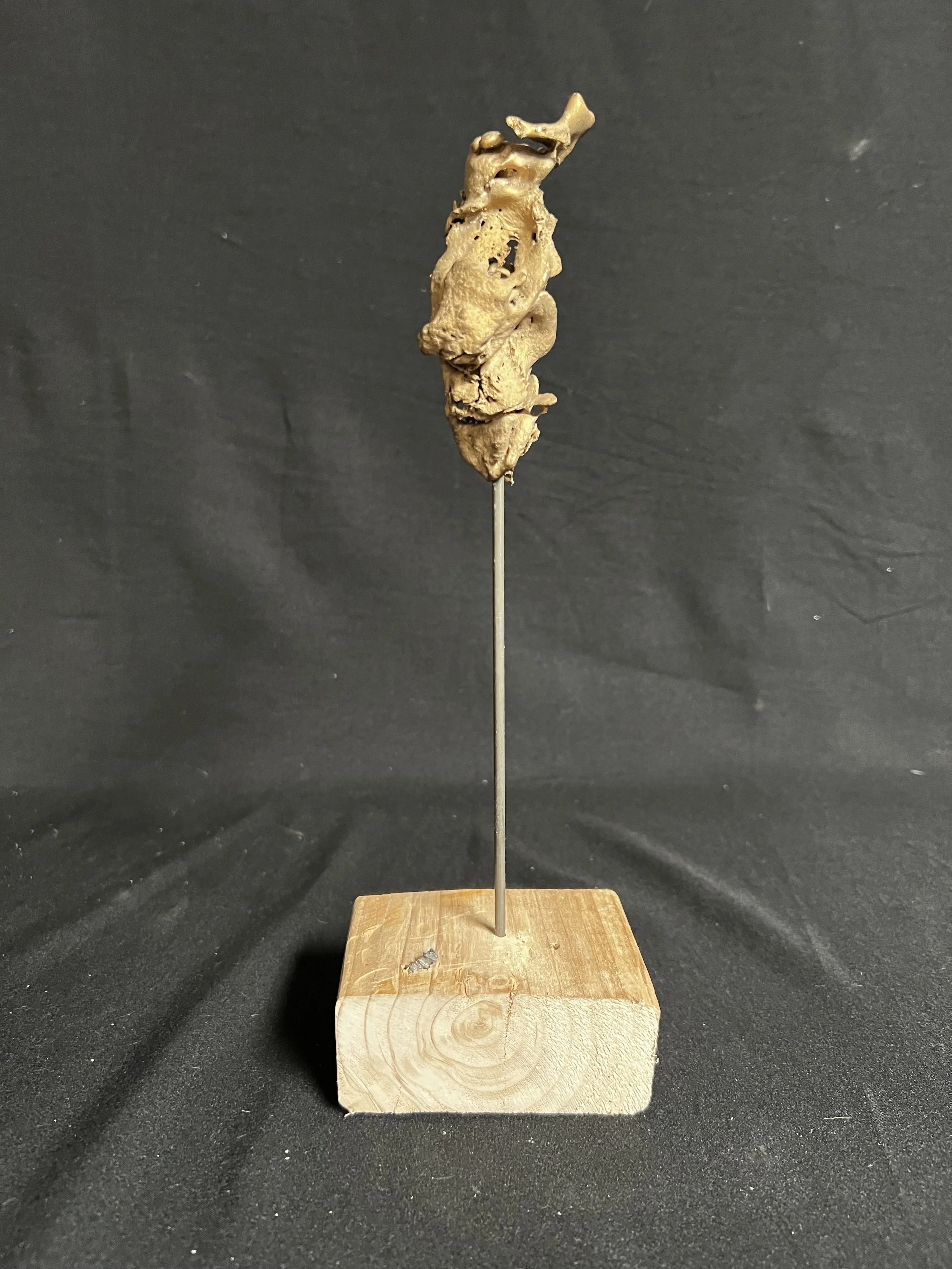 Winged Torso XVII    11"x4"x3"   Bronze, Wood, Natural Patina    $800.00