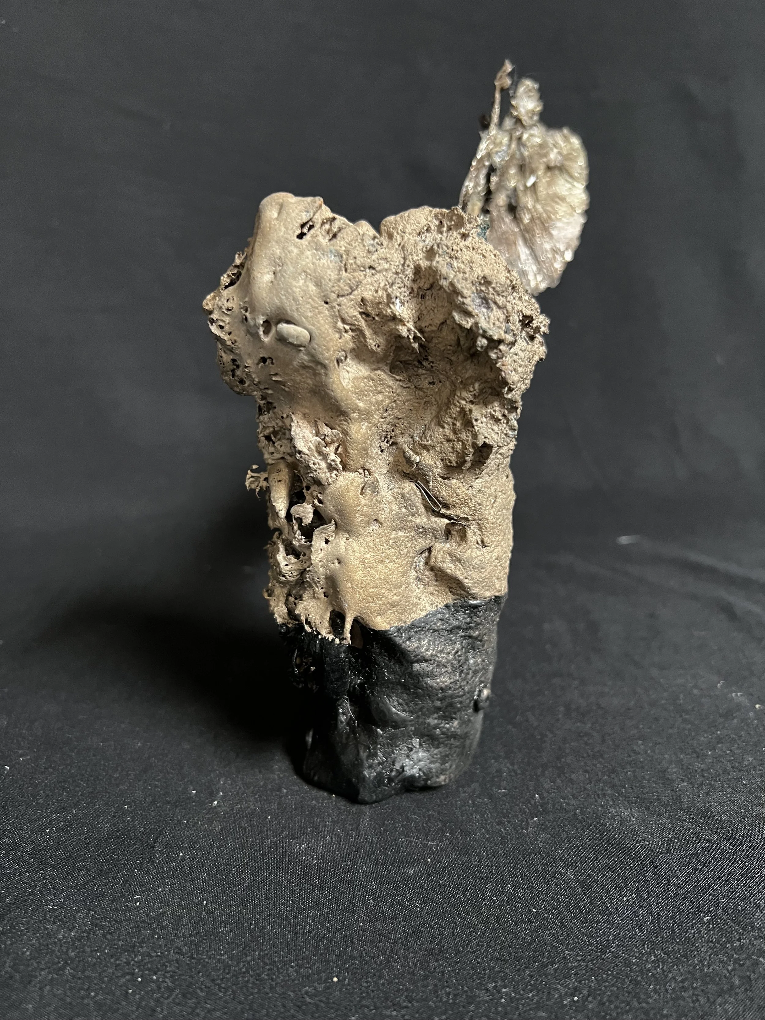 Winged torso VI    6"x5"x4"  Bronze, Epoxy Putty, Paint    $1000.00