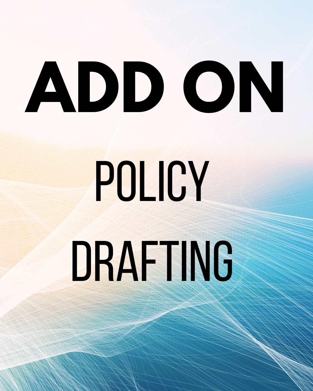 Add On Service - Policy Drafting/1,000 Words