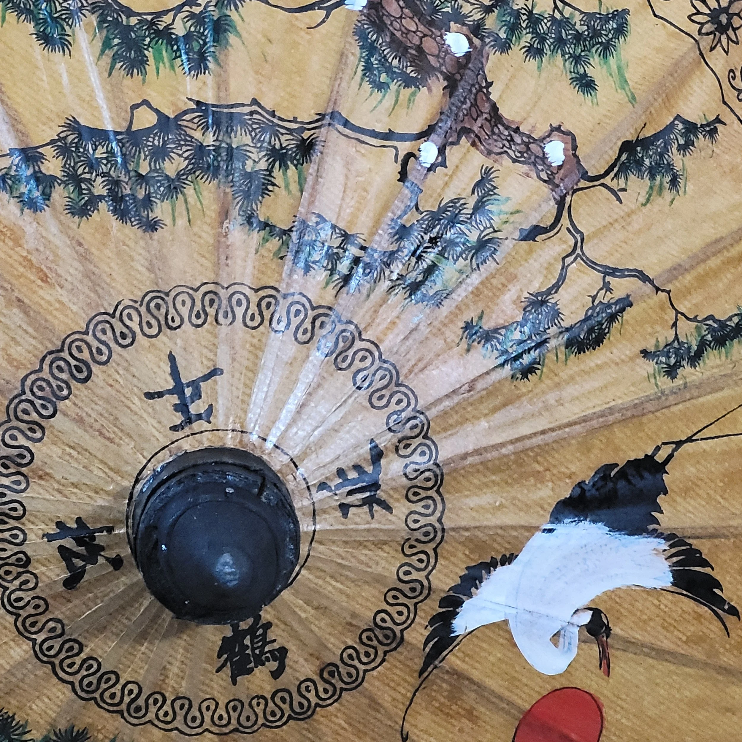 Chinese Crane Paper Parasol