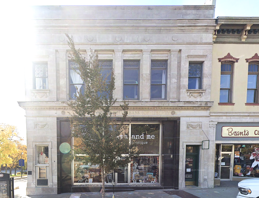 Exterior of the building on Liberty Square where Liberty & Light Counseling is located on the second floor
