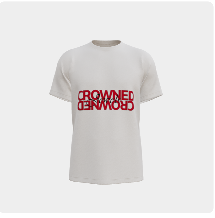 Crowned Jewels Signature Reflection Tee – Minimal Streetwear with Bold Energy