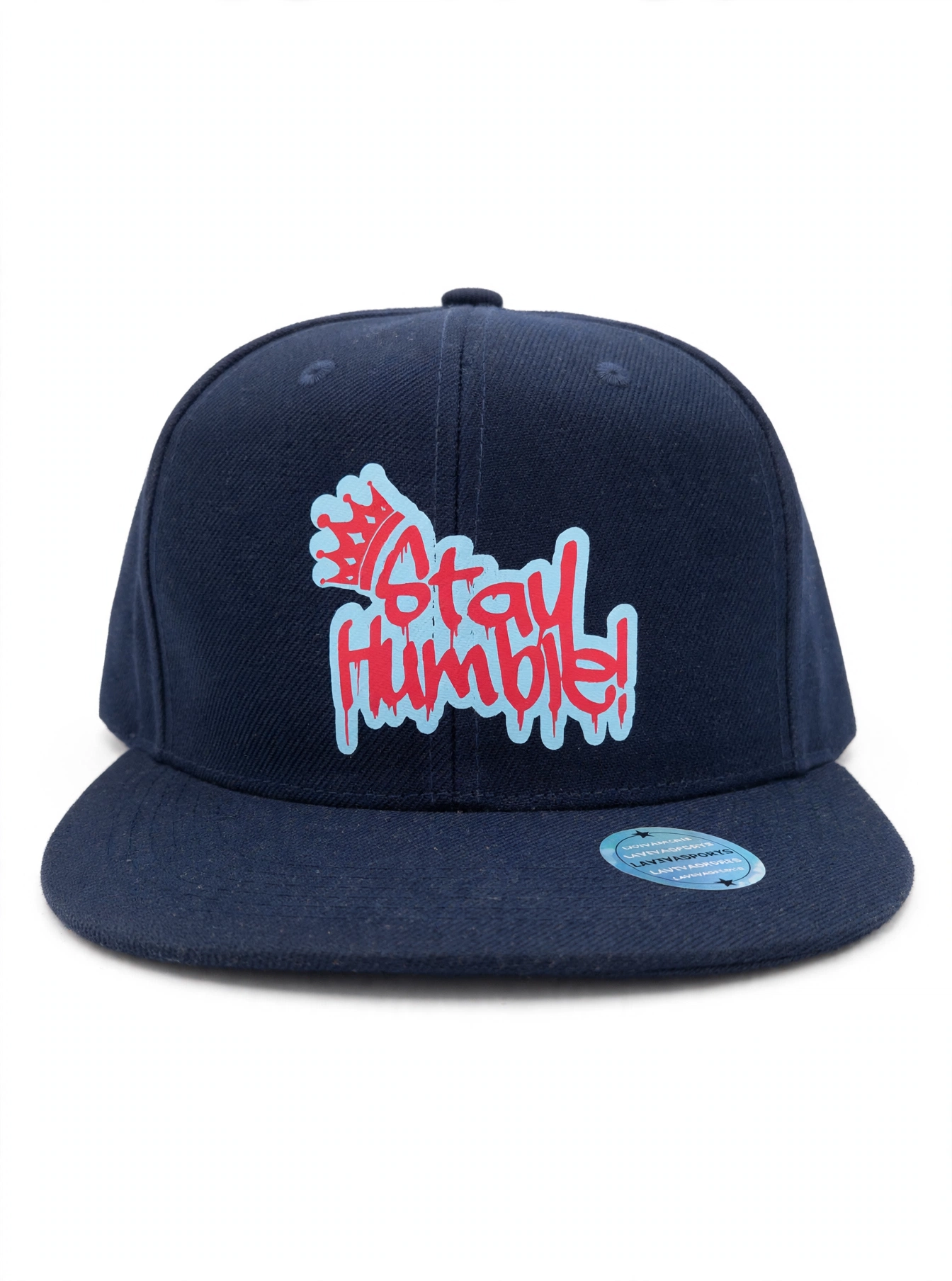 CROWNED JEWELS - STAY HUMBLE! SNAPBACK - NAVY / RED / BABY BLUE