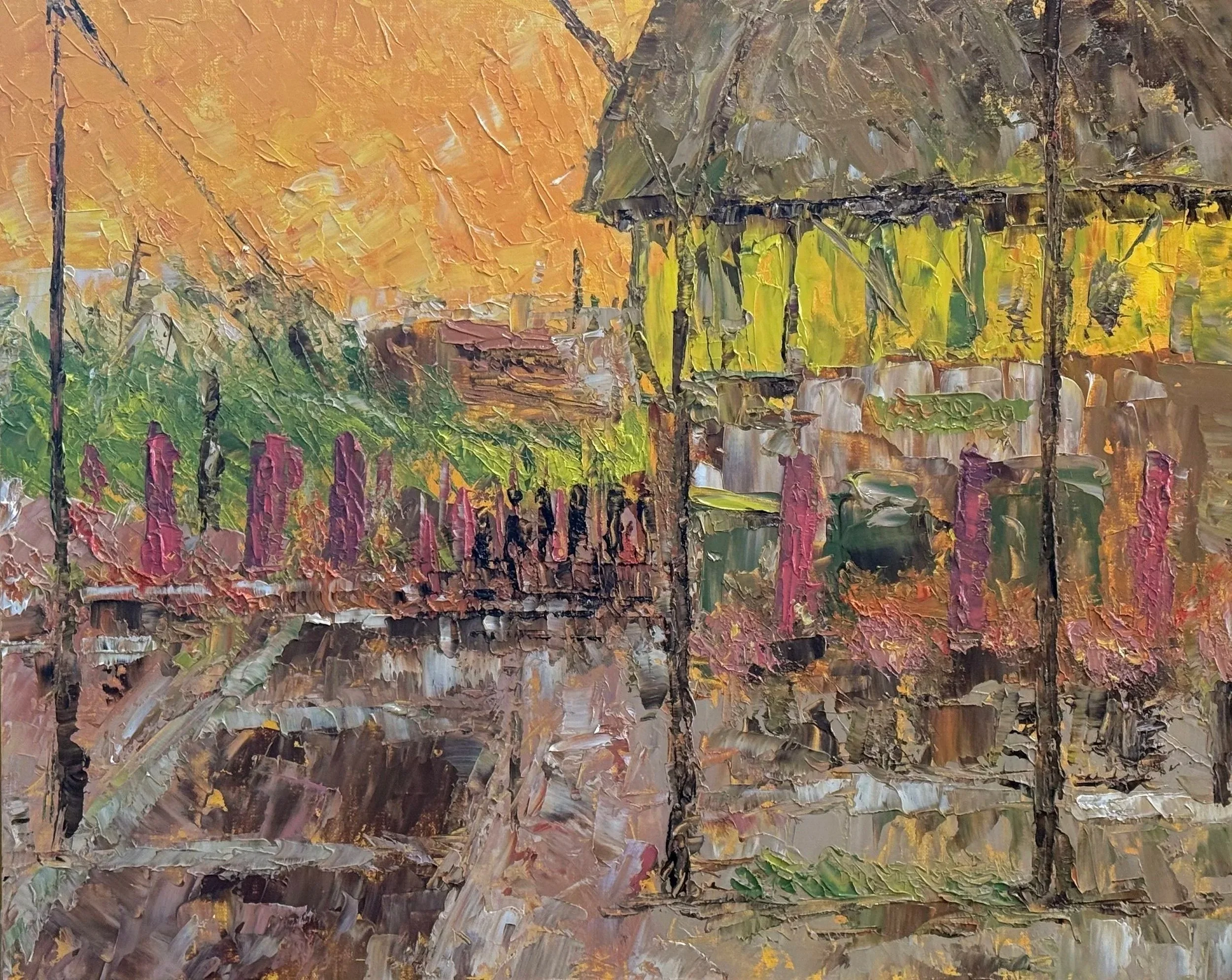     Village Light       
Oil on Linen Panel    16 x 20  
2026