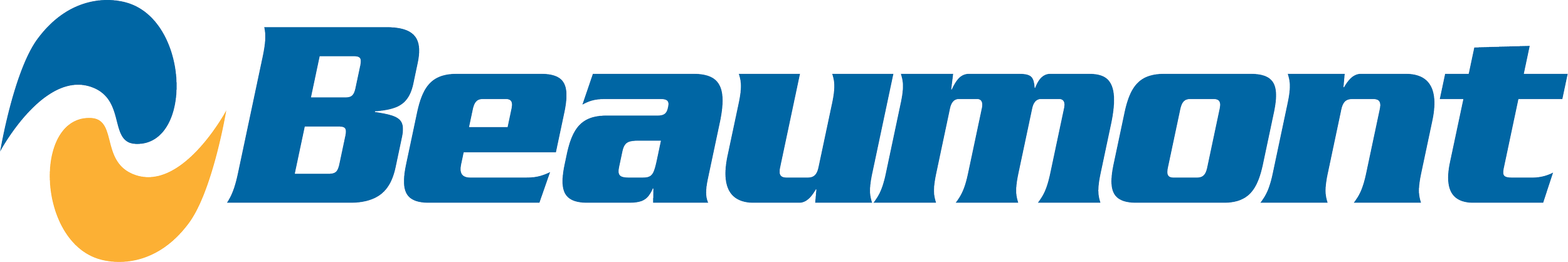 Beaumont logo in blue and yellow