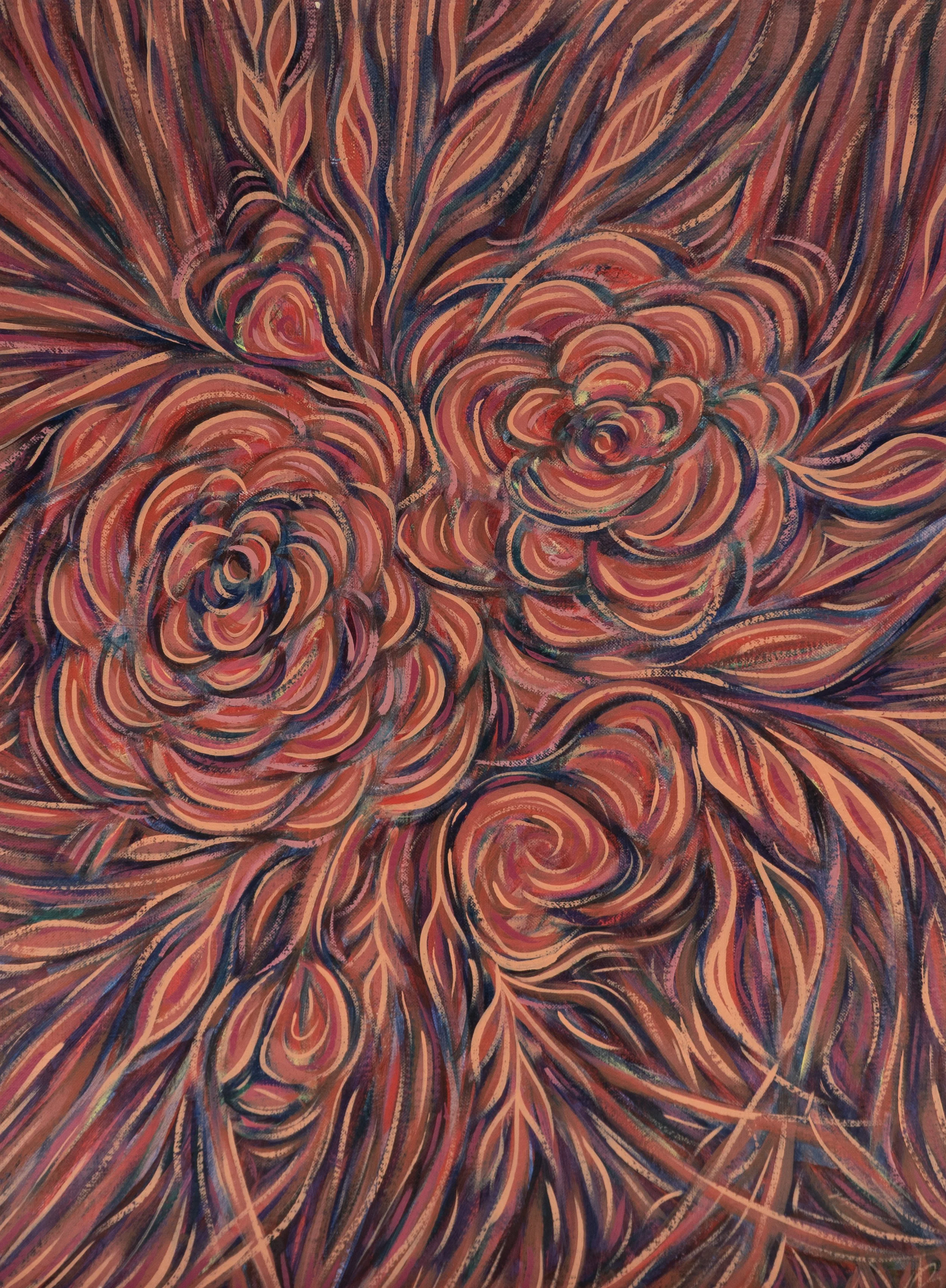 "Roses"
Acrylic on Canvas
18x24