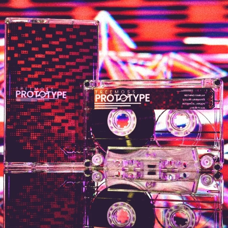 Treemoss Album Prototype Cassette created by independent graphic and music artist Treemoss. Featuring conceptual experimental psychedelic progressive soundtrack metal. Alt View.
