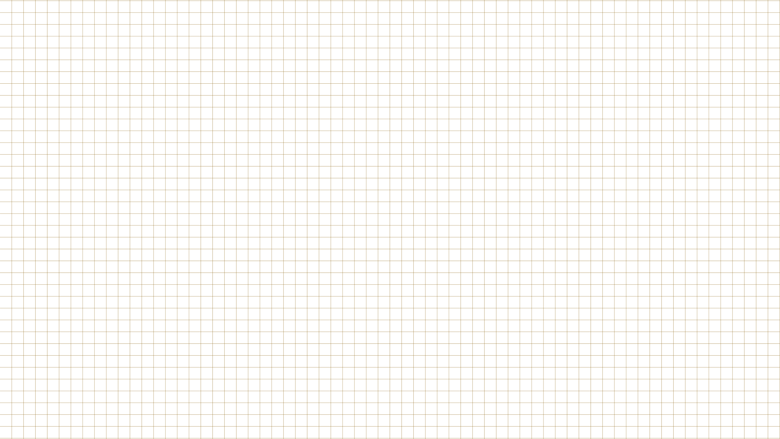 Subtle gold grid pattern inspired by graph paper.