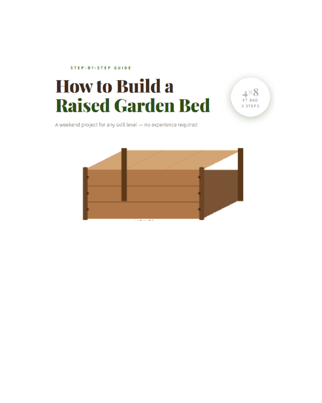 RAISED GARDEN BED BUILD INSTRUCTIONS