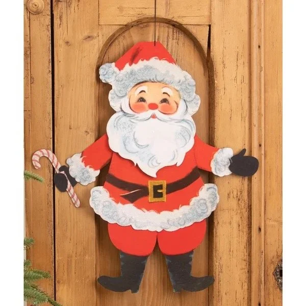 Retro Rockin' Santa Wall Hanging