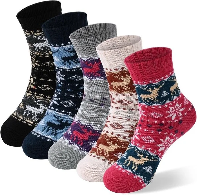 Fuzzy Christmas Socks