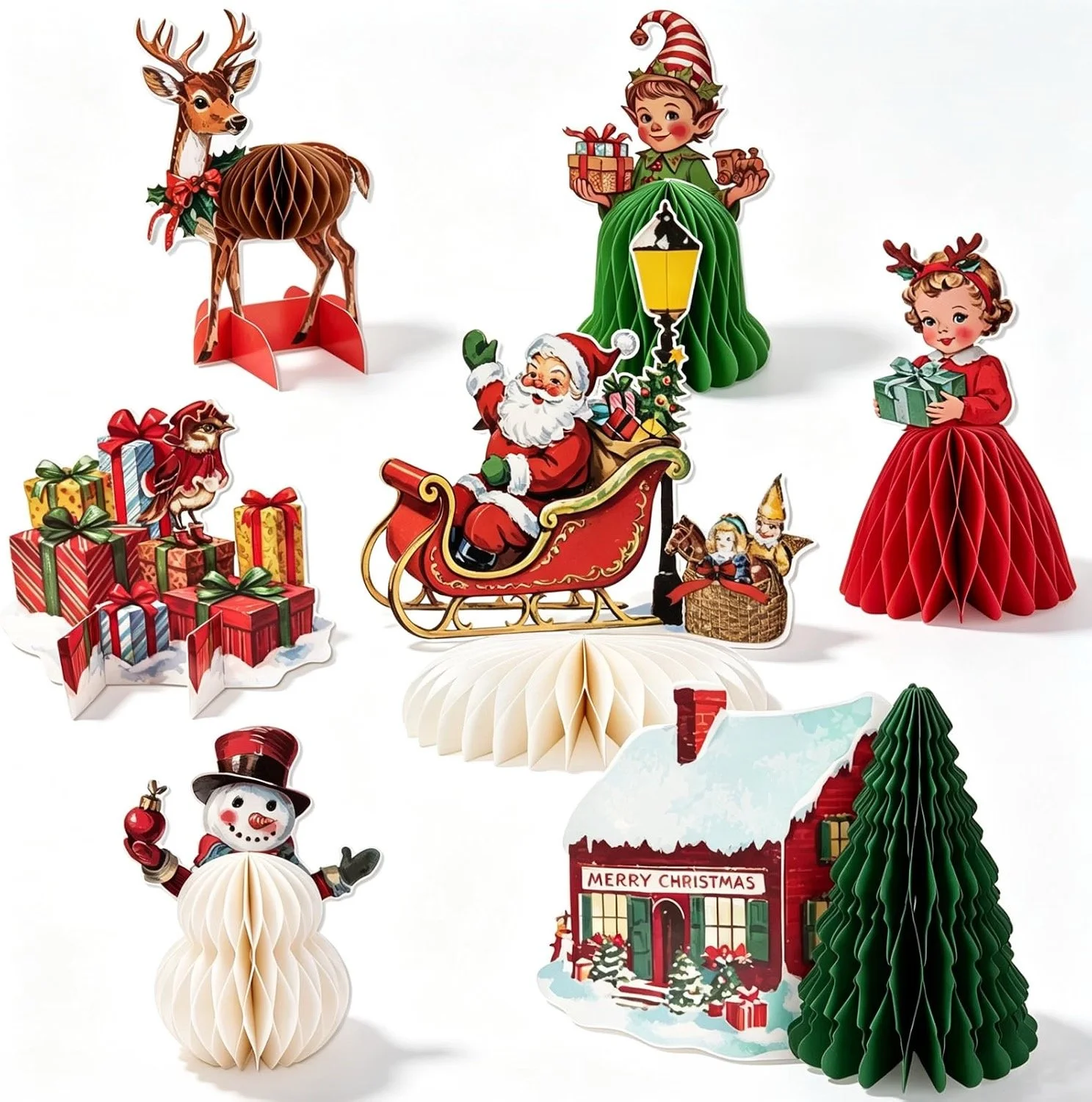 Honeycomb Christmas Decorations