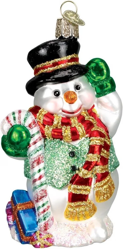 Old World Candy Cane Snowman