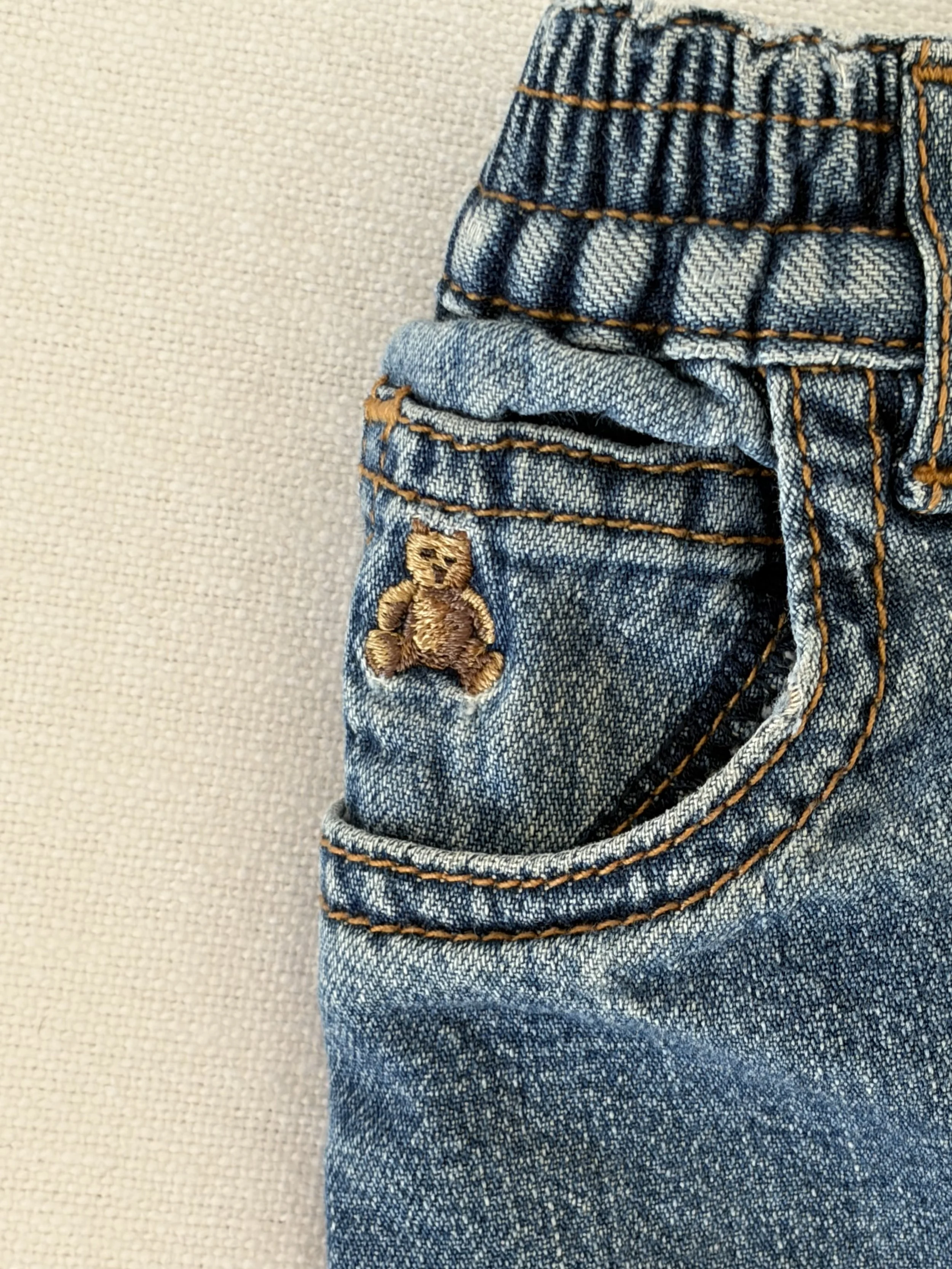 Teddy Bear Patch Jeans