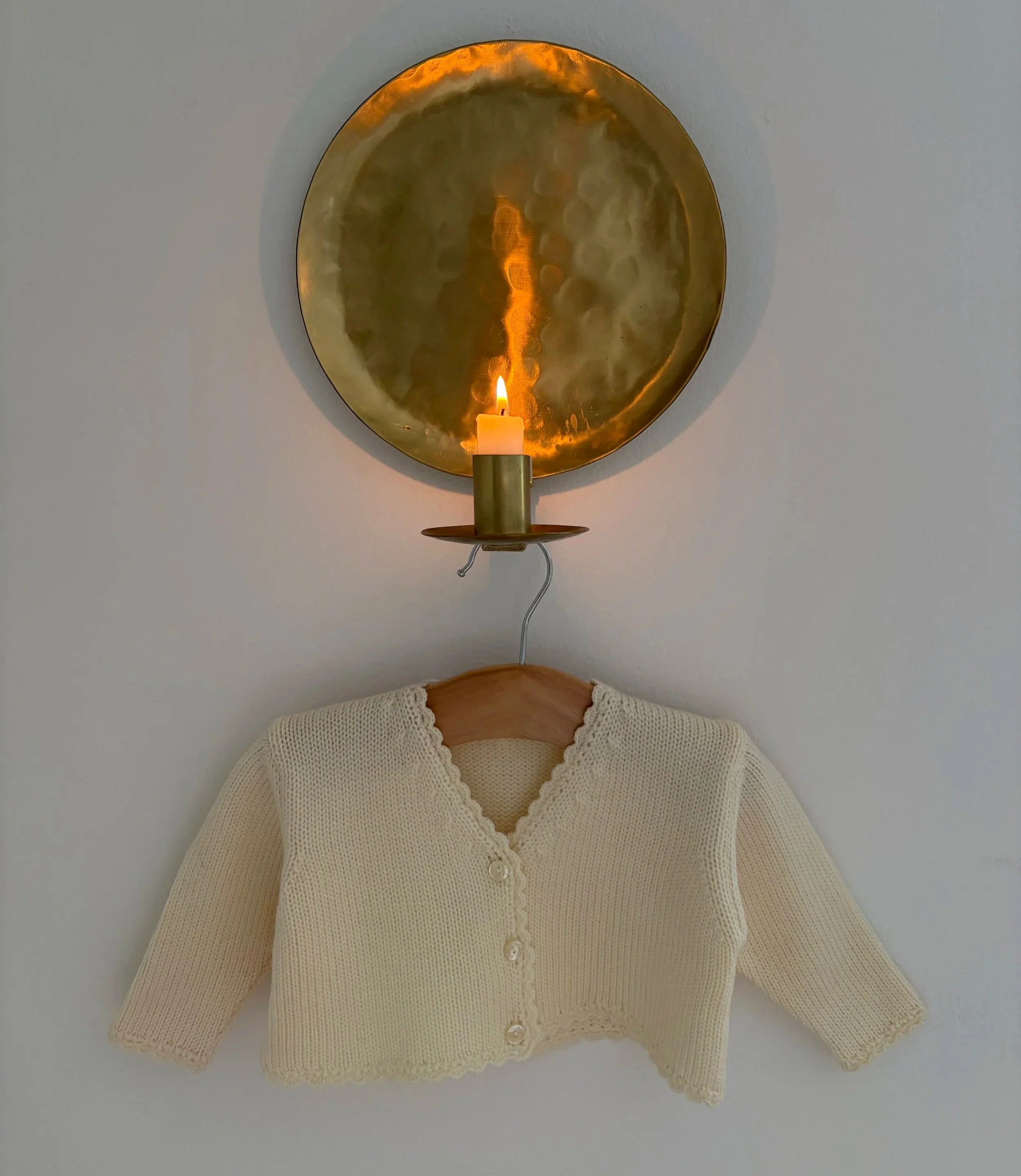 100% Wool Cream Cardigan