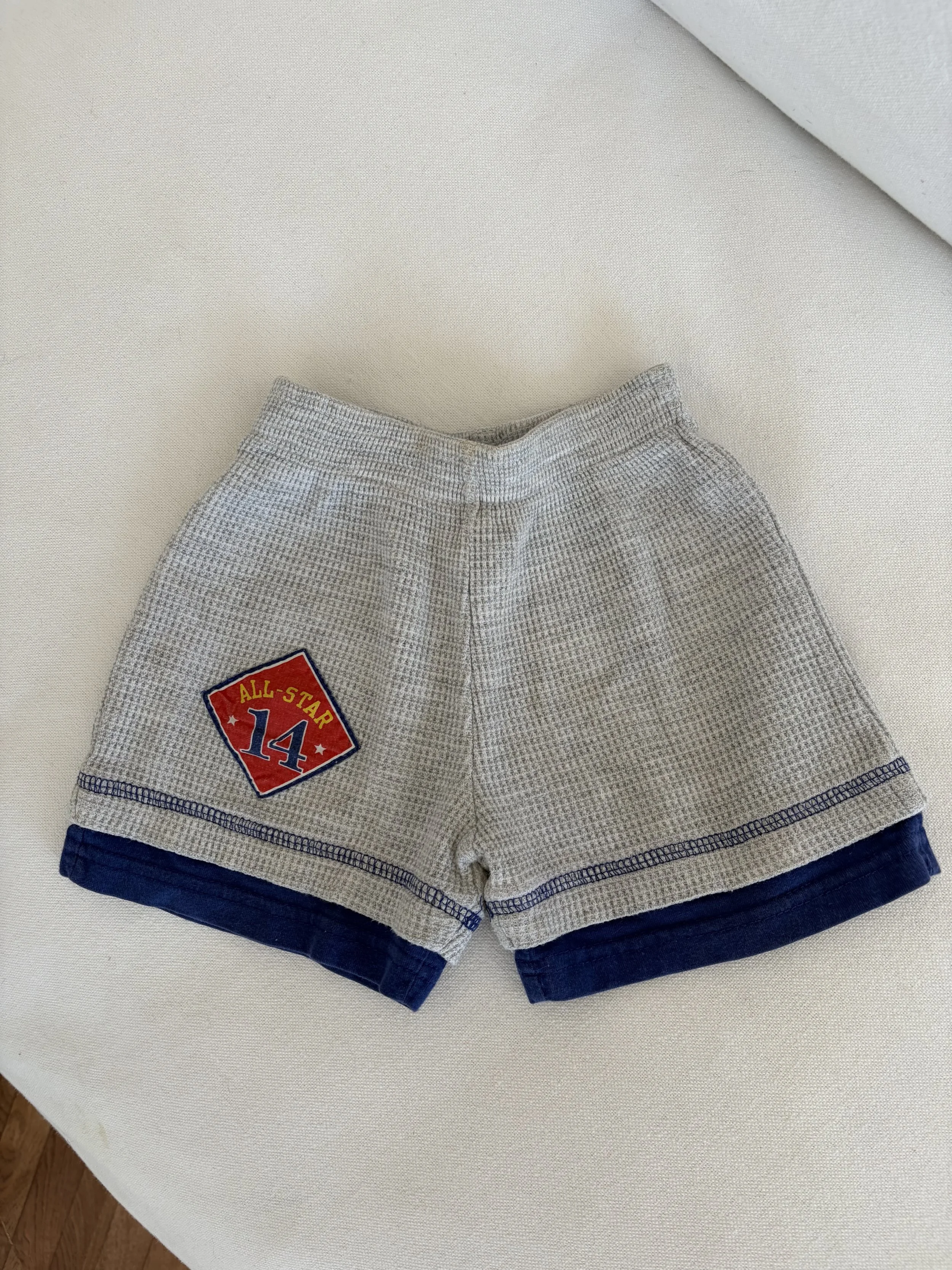 Grey Thermal Patch Shorts