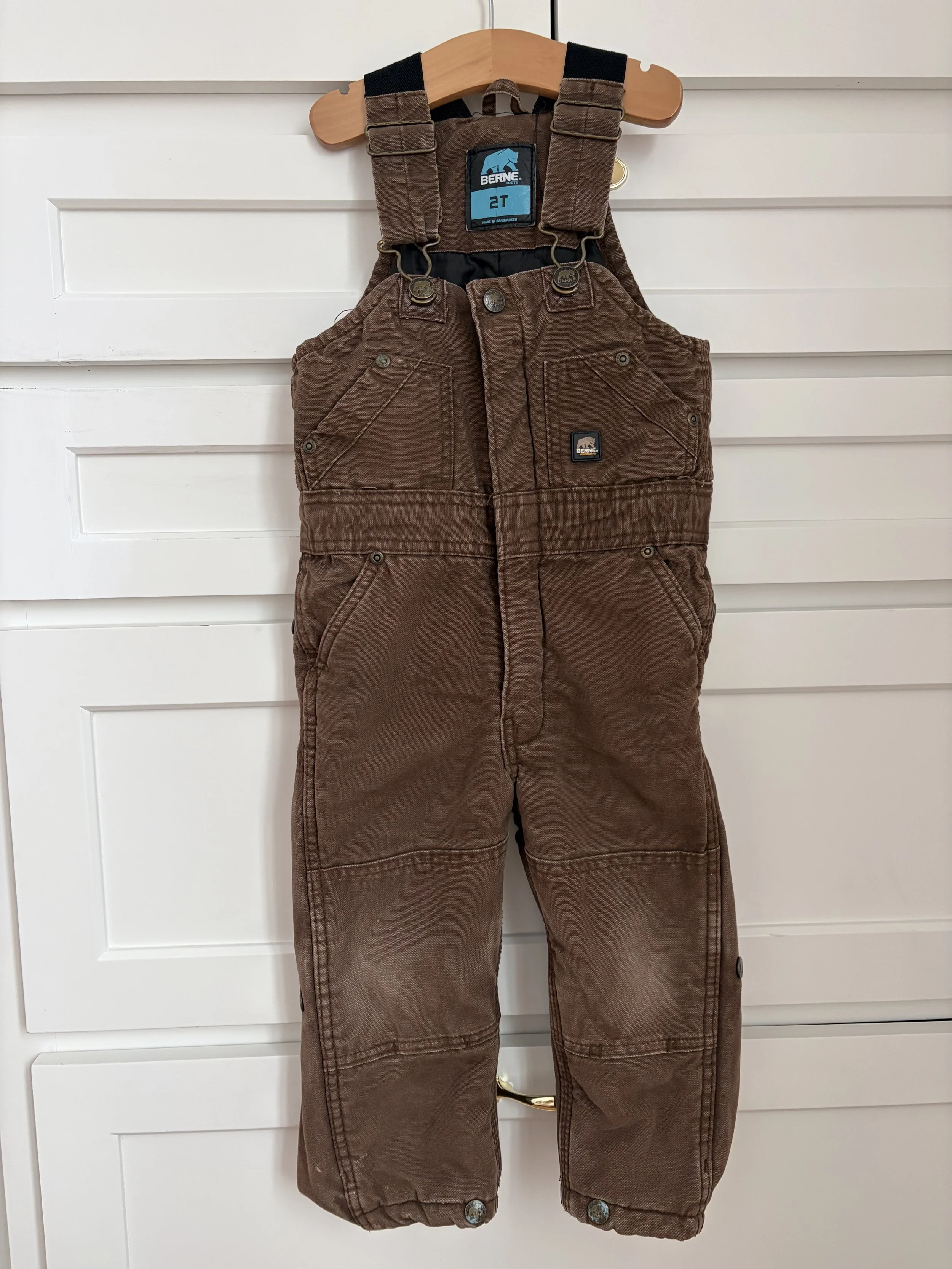Brown Insulated Overalls