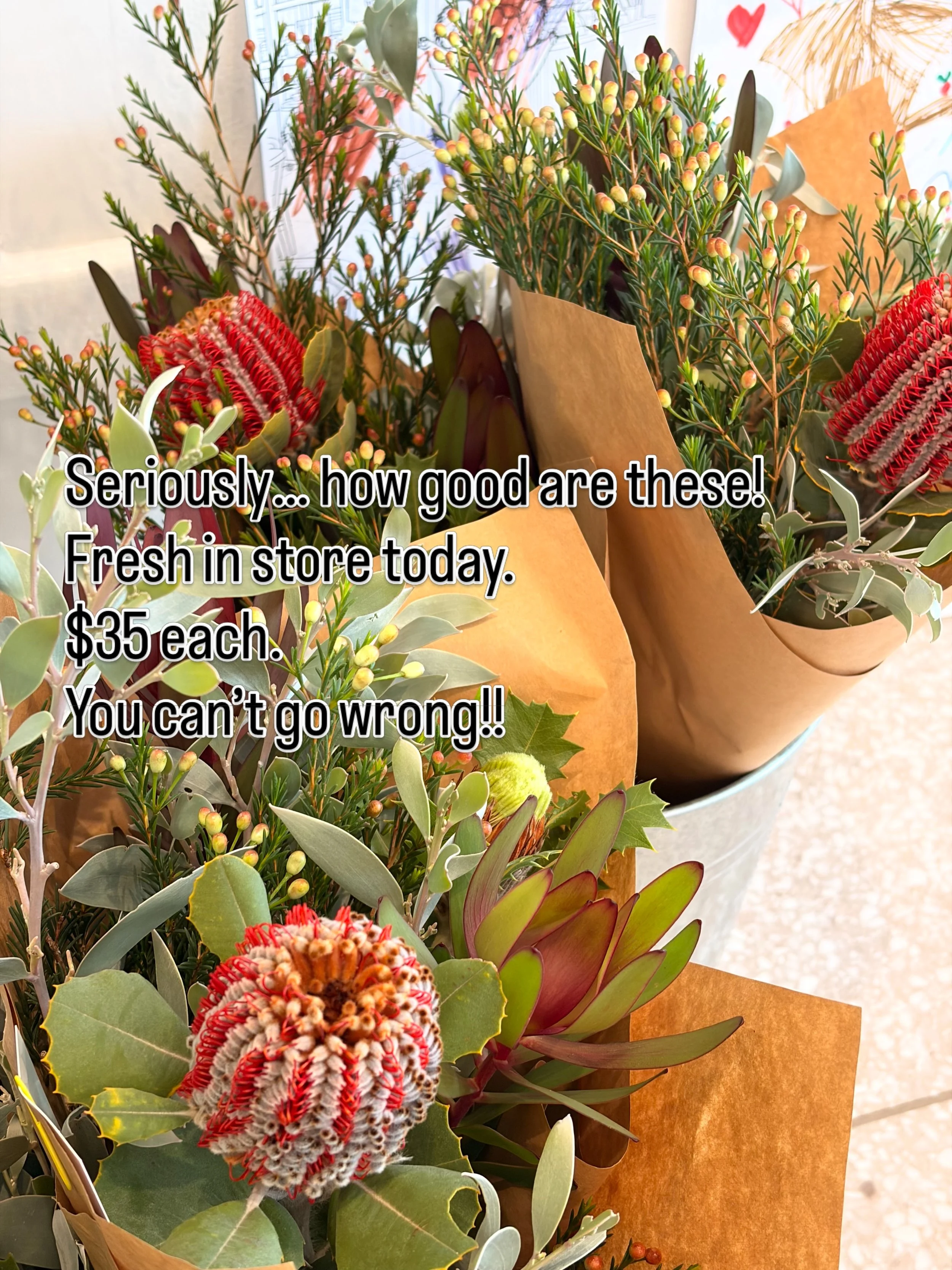 You can&rsquo;t go wrong because according to girl maths you saved money last week but not buying fresh flowers which means they are practically free to buy today!! Fresh in store from our floral artist @jacaranda_haru