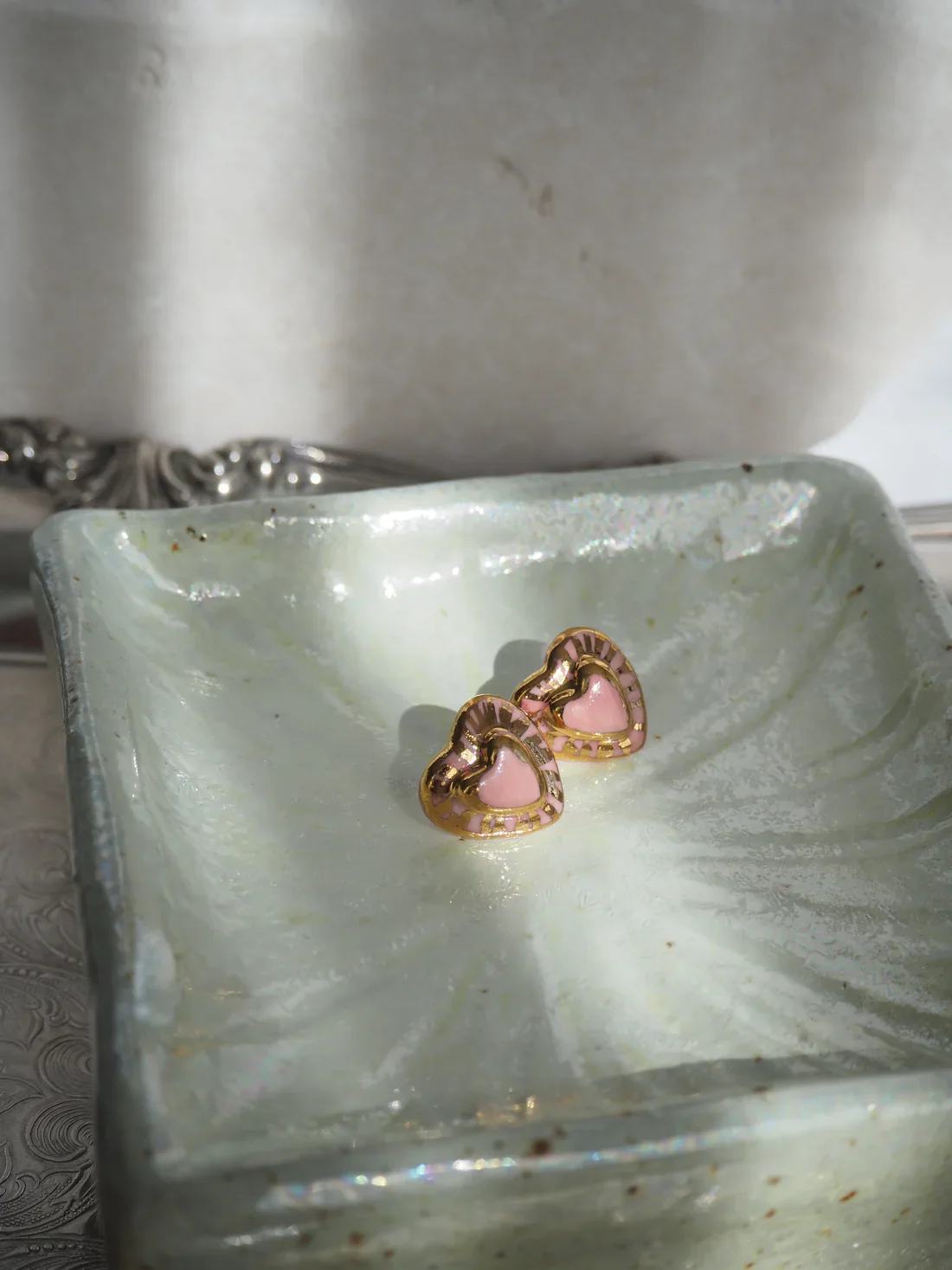 Jewellery, earrings, ceramic earrings, gold, gifts