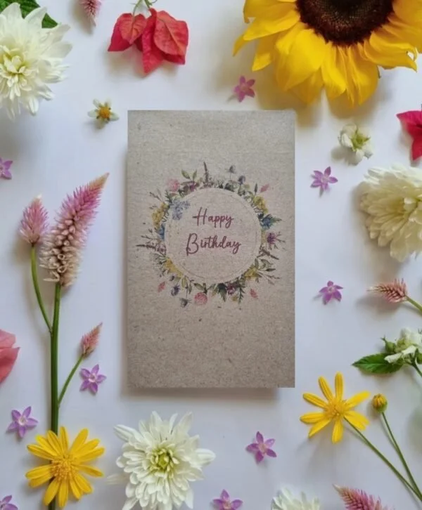 Flower Seeds, bees, Happy Birthday