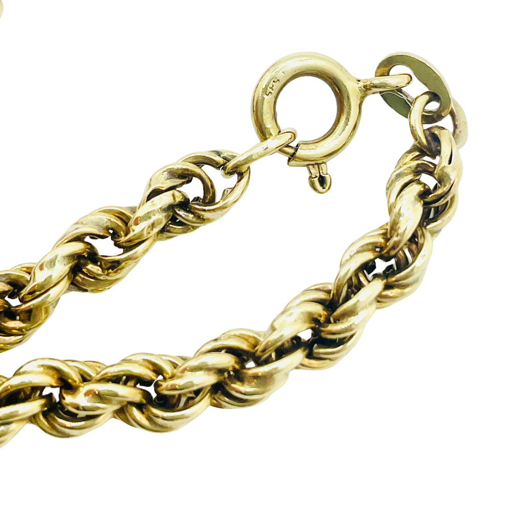 14Kt Gold "Rope" Link Chain