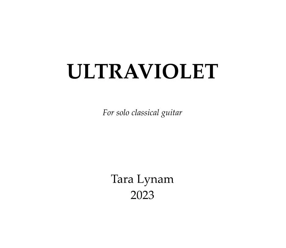 ULTRAVIOLET by Tara Lynam