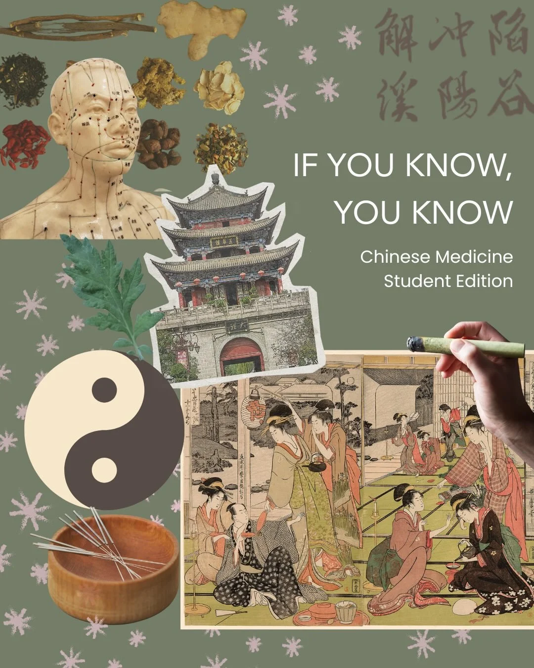 IYKYK 🫚🪐🐉✨📌🥼

A small collection of experiences from my time in student clinic, although I&rsquo;m sure I will still smell like moxa long after graduation.