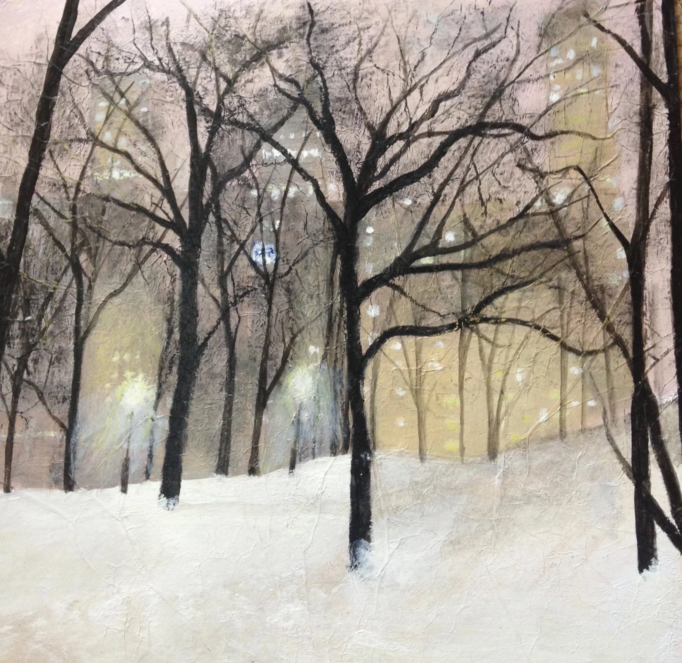 Lamplight, Central Park.