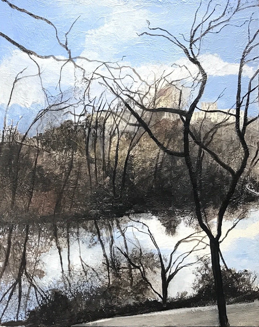 Central Park Pond. 45 x 52 cm. Sold.jpg
