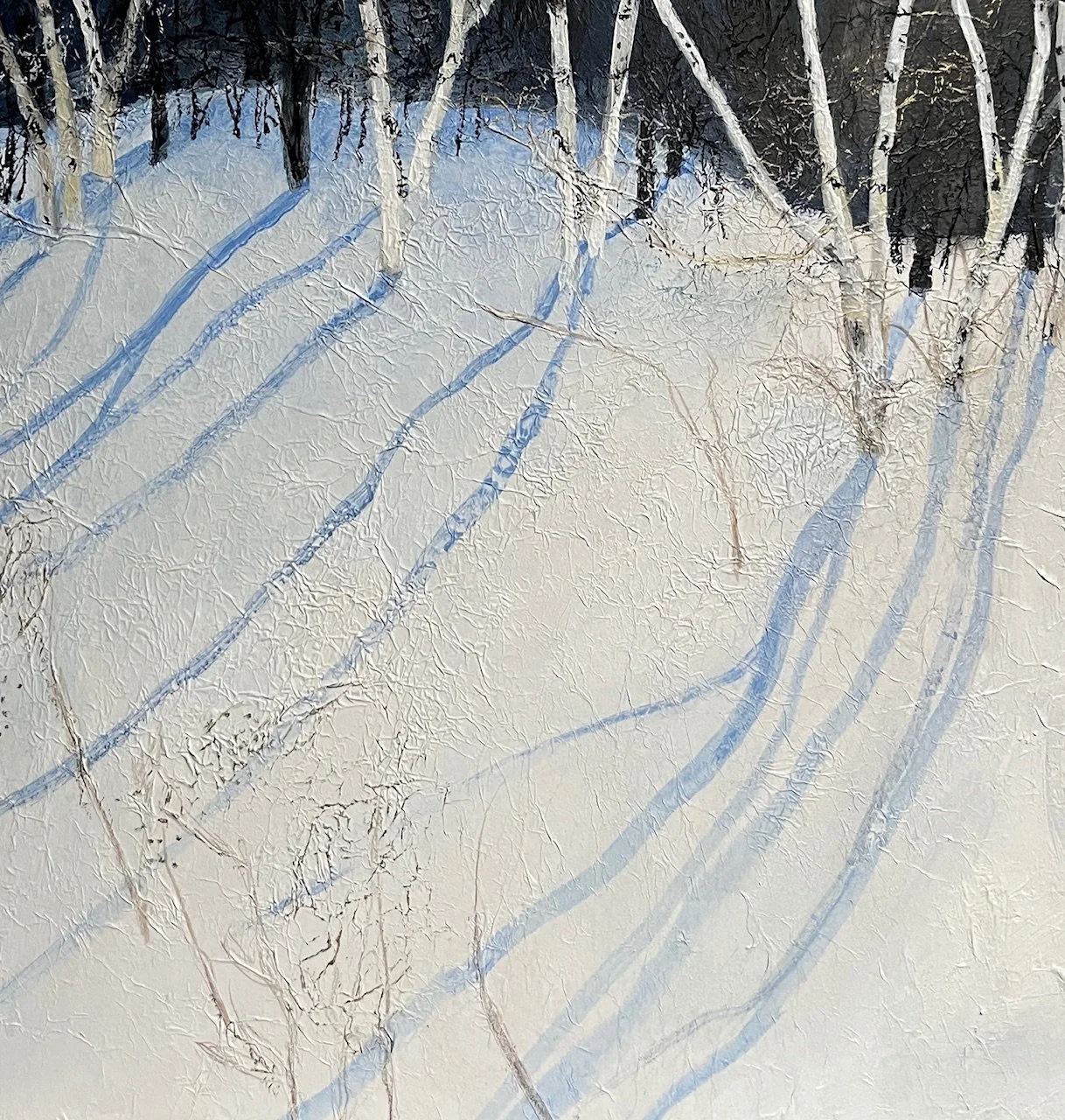 Sunshine on Snow. 30 x 30 cm. Sold.jpg