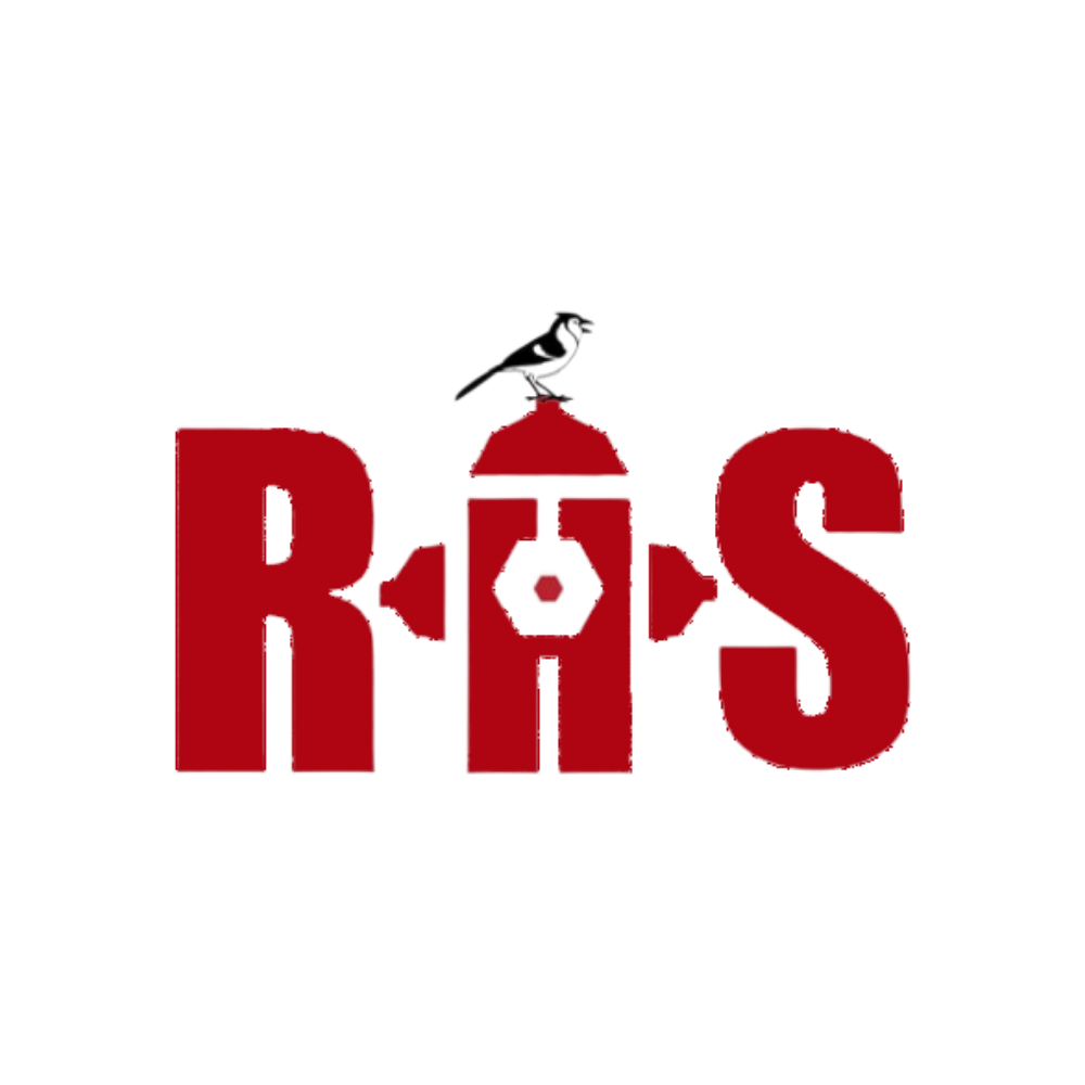 The word 'R.I.P.' in large red letters with a red dome-shaped structure on top of the 'I'.