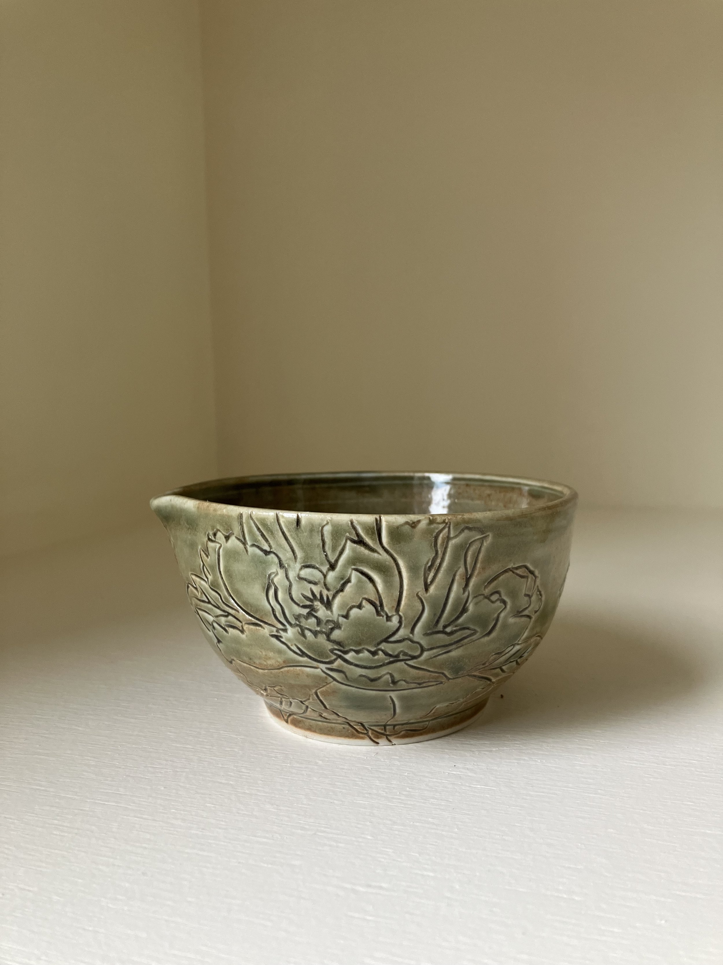 Peony Matcha Bowl
