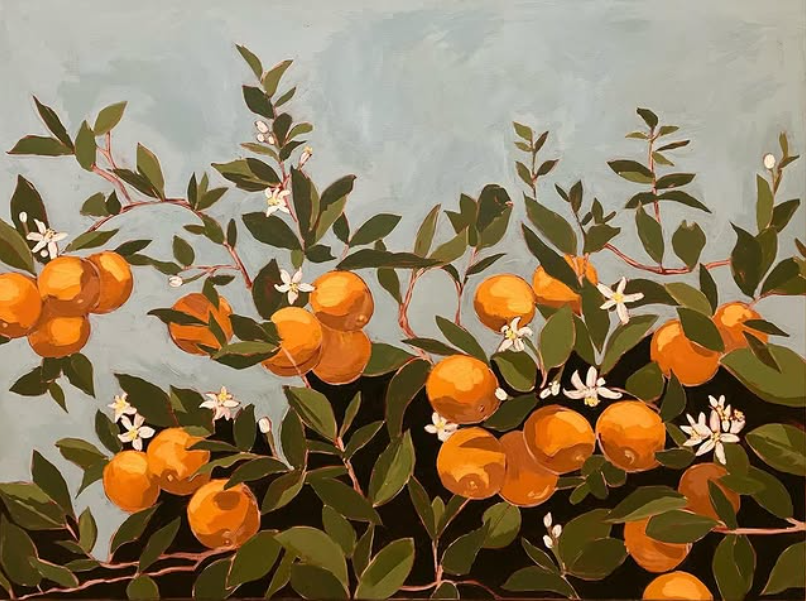 Orange Blossoms Print