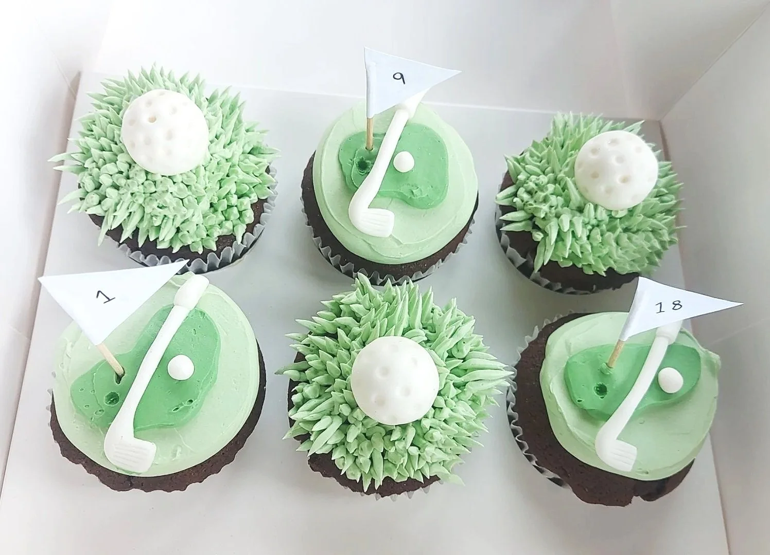 Golf Themed Cupcakes