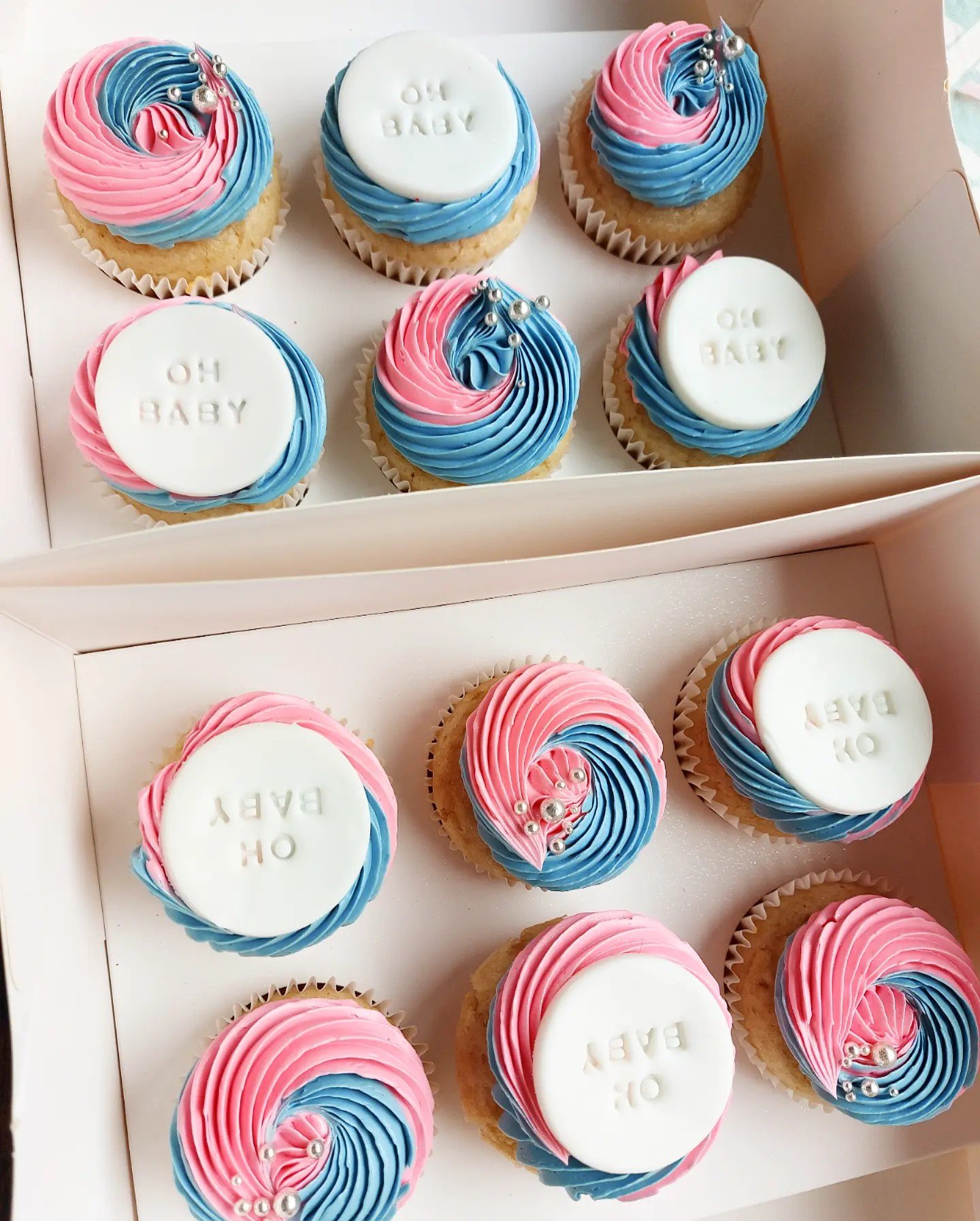 Gender Reveal Cupcakes