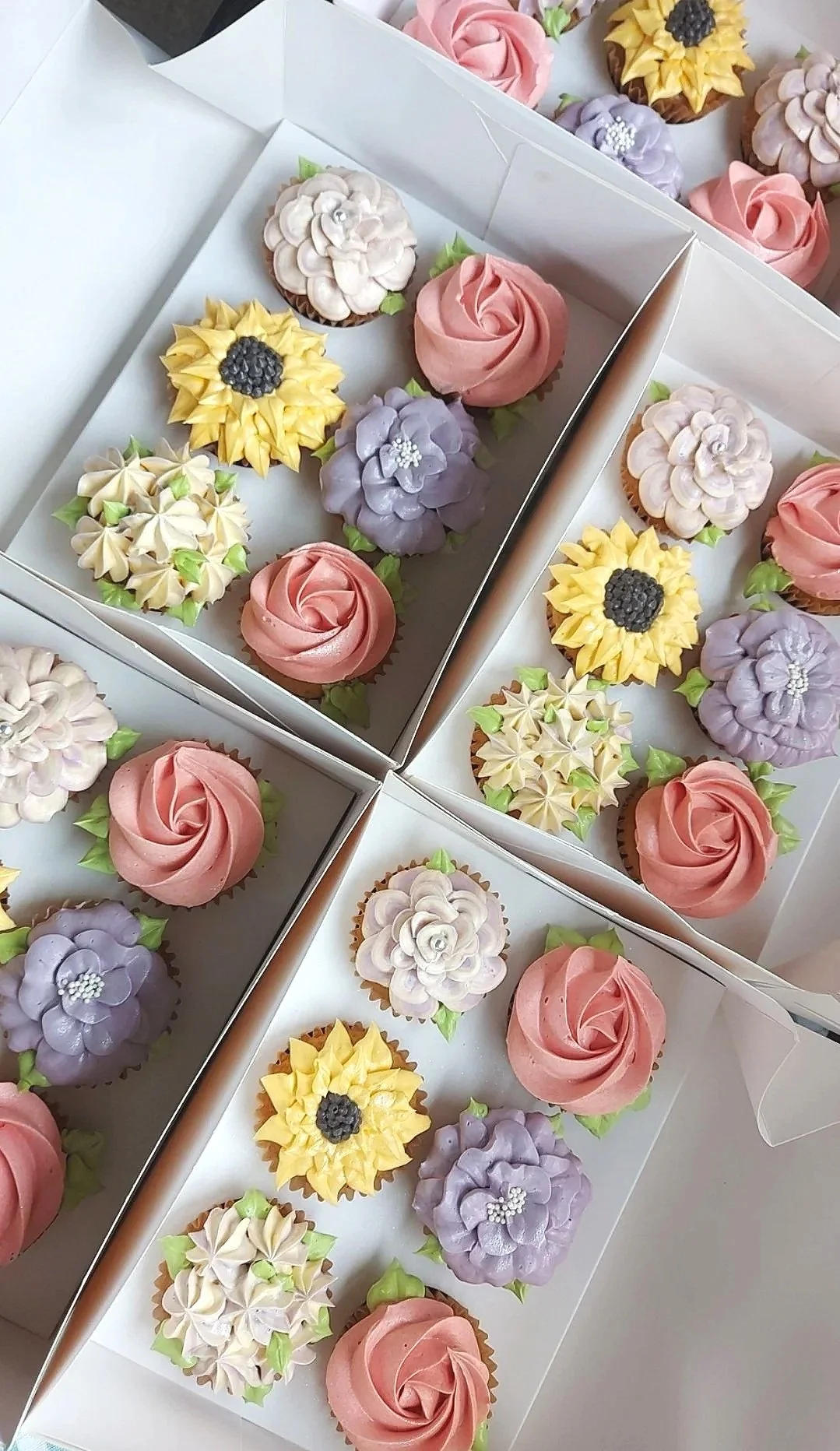 Buttercream Flower Cupcakes