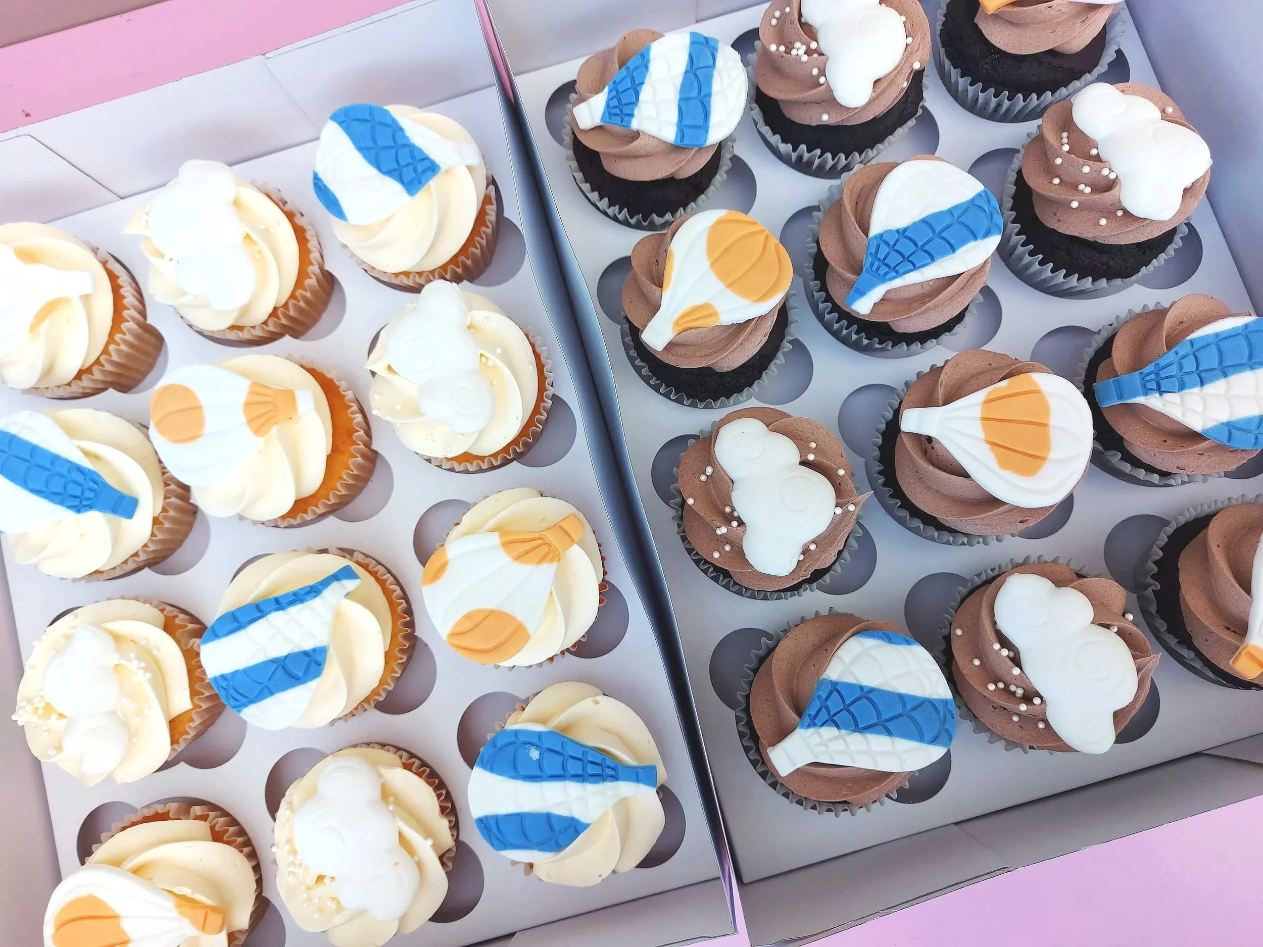 Allergy-Friendly Whimsical Hot Air Balloon Cupcakes