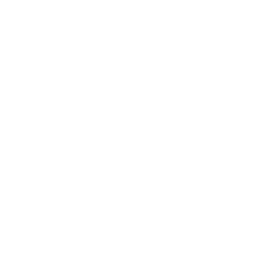 A stylized sun with rays and a grid pattern on the lower left, inside a black circular background with a white border.