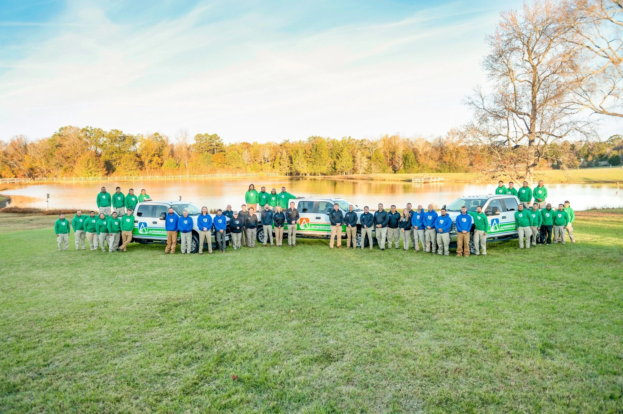 Team photo of Anderson Outdoor Solutions.