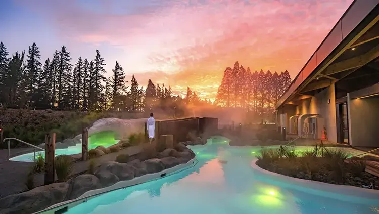 Ōpuke Thermal Pools and Spa in Methven, Canterbury, New Zealand